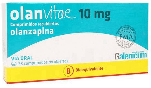 [7804653720185] OLANVITAE 10 MG X 28 COMP (OLANZAPINA) GALENICUM (PTM)