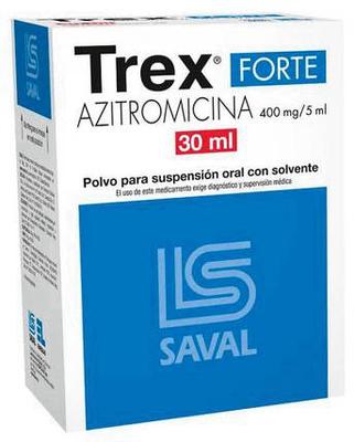 CENABAST TREX FORTE JARABE 400 MG/5 ML X 30 ML (AZITROMICINA)