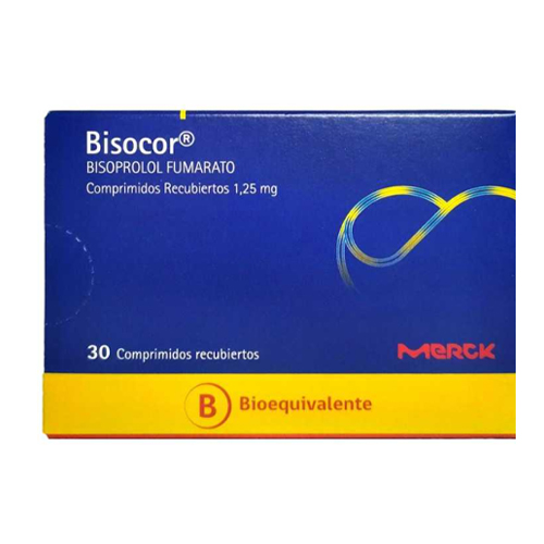CENABAST BISOCOR 1,25 MG X 30 COMP (BISOPROLOL) MERCK