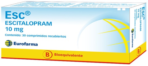 ESC 10 MG X 30 COMP (ESCITALOPRAM) EUROFARMA