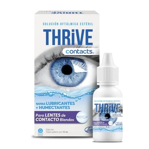 [736085419863] THRIVE CONTACTS SOL OFTALMICA LUBRICANTES LENTES DE CONTACTO BLANDOS X 10 ML