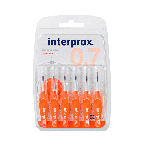 INTERPROX SUPER MICRO 0,7 X 6 UNIDADES DENTAID