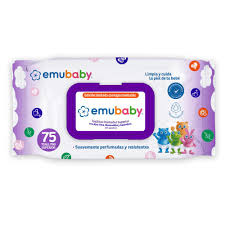 EMUBABY TOALLITAS HUMEDAS SIN ALCOHOL X 75 UNID