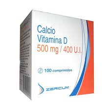 CENABAST CALCIO+VITAMINA D 500MG/400UI X 60 COM ZERICUM