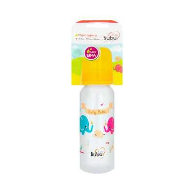 MAMADERA BUBU BOCA ESTANDAR 240 ML AMARILLO