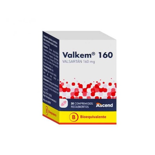 VALKEM 160 MG X 30 COMP (VALSARTAN) ASCEND