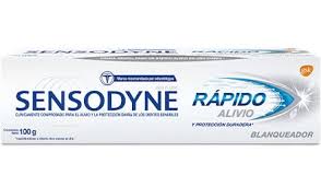 SENSODYNE PASTA RAPIDO ALIVIO BLANQUEADOR X 100 GR