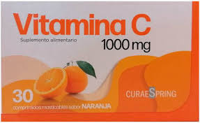 VITAMINA C 1000 MG X 30 COMP MASTICABLES CURAESPRING