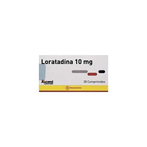 CENABAST LORATADINA 10 MG ASCEND X 30 COMP (GENER) (PTM)