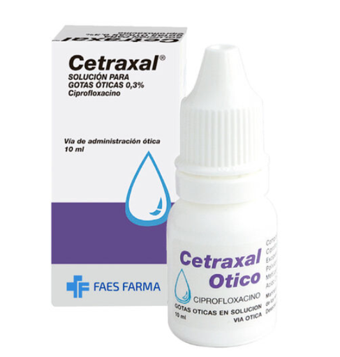 CENABAST CETRAXAL GOTAS ÓTICAS 0,3% 10 ML (CIPROFLOXACINO)