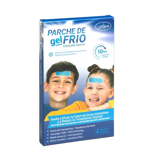 PARCHE DE GEL FRIO LA PREPIE X 4 UNID