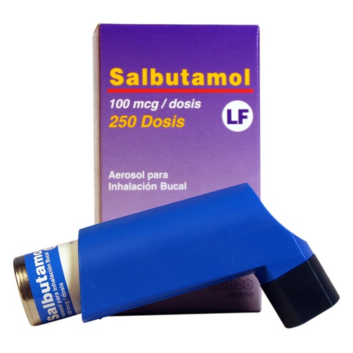 SALBUTAMOL LF 100 MCG/DOSIS INH CHEMO X 250 DOSIS (GENER) (PTM)