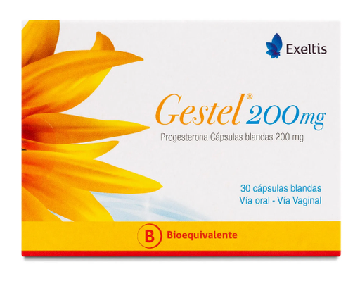 CENABAST GESTEL 200 MG X 30 CAPS BLANDAS (PROGESTERONA)