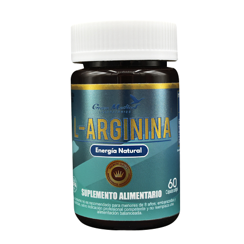 L-ARGININA 500 MG X 60 CAPSULAS GREEN MEDICAL (NAT)