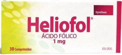 CENABAST HELIOFOL 1 MG X 30 COMP (ACIDO FOLICO) (PTM)