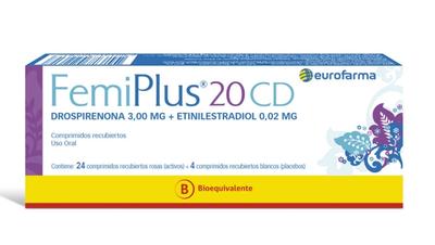 CENABAST FEMIPLUS 20 CD X 28 COMP (DROSPIRENONA//ETINILESTRADIOL) (HORM)