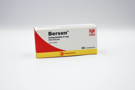 BERSEN 5 MG X 20 COMP (PREDNISONA)*DESCUENTO PRONTO VENCE*