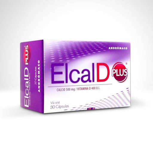 ELCAL D PLUS X 30 CAPS (CALCIO 500 + VIT D 400)