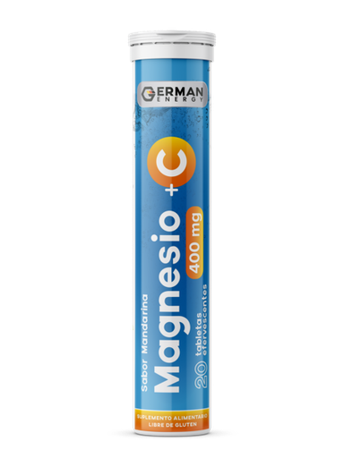 MAGNESIO + VITAMINA C X 20 COMP EFERVESCENTES GERMAN ENERGY