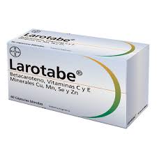 LAROTABE X 60 CAPS (BETACAROTENO, VIT C Y E MINERALES)