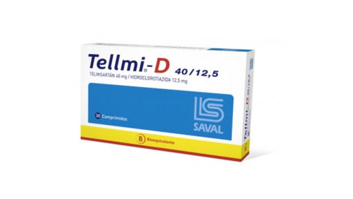 TELLMI-D 40/12,5 MG X 30 COMP (TELMISARTAN+HIDROCLOROTIAZIDA)
