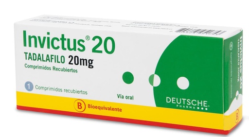 INVICTUS 20 MG X 1 COMP (TADALAFILO)