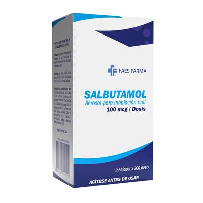 SALBUTAMOL 100 MCG/DOSIS INHAL FAES FARMA X 200 DOSIS (PTM)