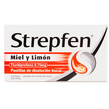 STREPFEN MIEL LIMON DIS BUCAL 8.75 MG X 16 COMP (FLURBIPROFENO)