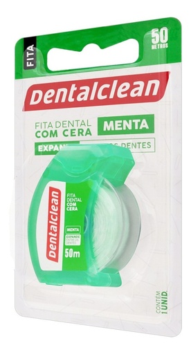DENTALCLEAN CINTA DENTAL CON CERA MENTA X 50 MTS