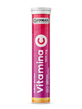 VITAMINA C 1000 MG X 20 COMP EFERV SABOR BERRIES GERMAN ENERGY