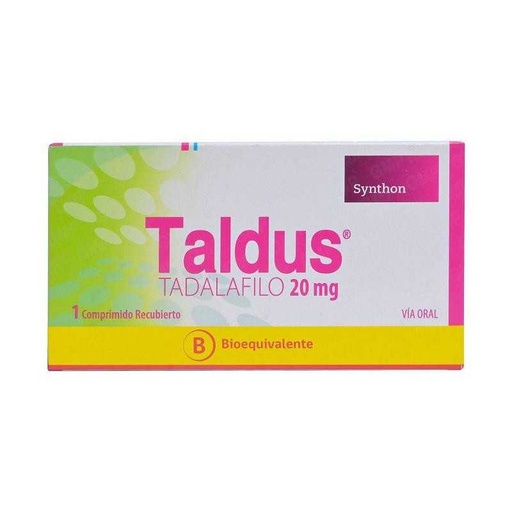 TALDUS 20 MG X 1 COMP (TADALAFILO)***