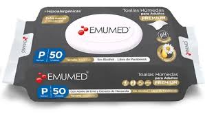 EMUMED TOALLAS HUMEDAS PARA ADULTO X 50 UNID