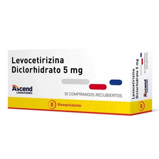 LEVOCETIRIZINA 5 MG ASCEND X 30 COMP (GENER)