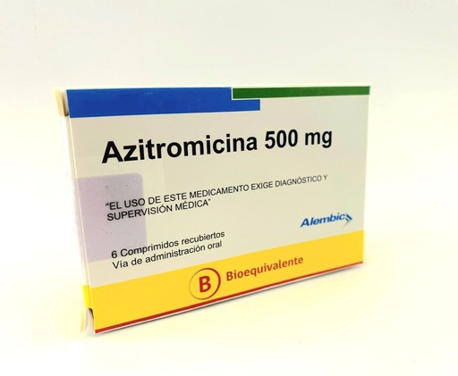 AZITROMICINA 500 MG X 6 COMP (GENER) (PTM)