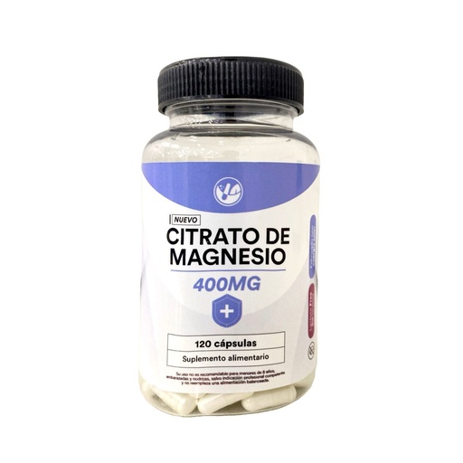CITRATO DE MAGNESIO 400 MG X 120 CAPSULAS MBH SPA (NAT)