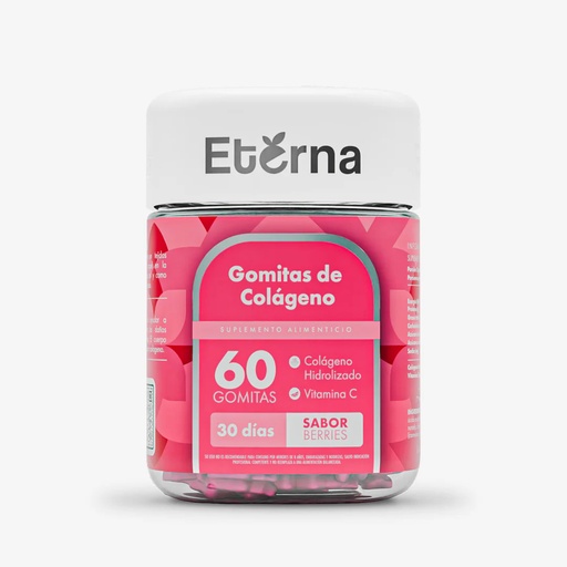 ETERNA COLAGENO HIDROLIZADO X 60 GOMITAS (COLAGENO/VIT C)