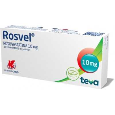 ROSVEL 10 MG X 30 COMP (ROSUVASTATINA)