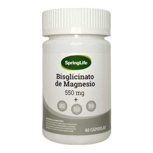 BISGLICINATO DE MAGNESIO 550 MG X 60 CAP SPA (NAT)