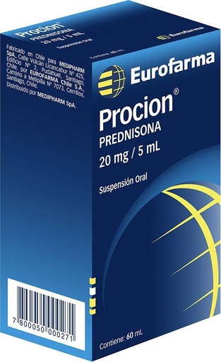 PROCION 20 MG/5ML X 60 ML (PREDNISONA)(PTM)