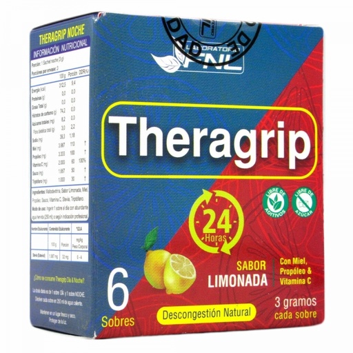 THERAGRIP LIMONADA 24 HORAS X 6 SOBRES FNL (NAT)