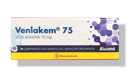 VENLAKEM 75 MG X 30 COMP LIB PROL (VENLAFAXINA)