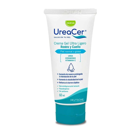 UREACER CREMA GEL ULTRA LIGERO ROSTRO Y CUELLO 60 ML