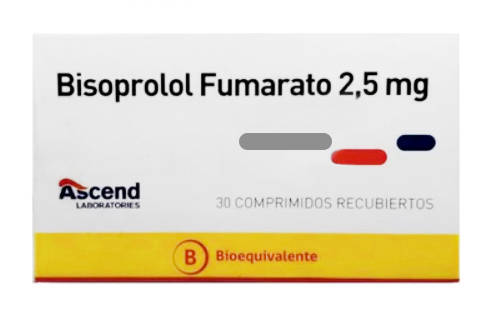 BISOPROLOL 2,5 MG ASCEND X 30 COMP (GENER)