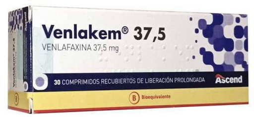 VENLAKEM 37,5 MG X 30 COMP LIB PROL (VENLAFAXINA)