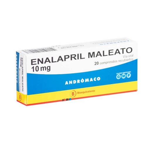 ENALAPRIL 10 MG X 20 COMP ANDROMACO (GENER) (PTM)