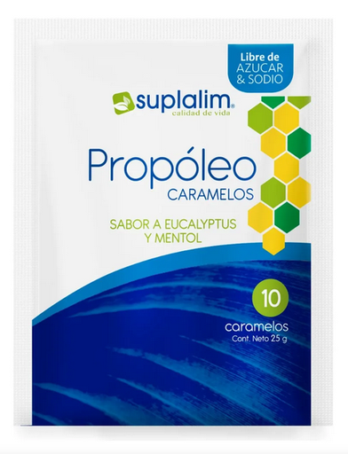 PROPOLEO CARAMELOS EUCALIPTUS SUPLALIM X 10 UNID