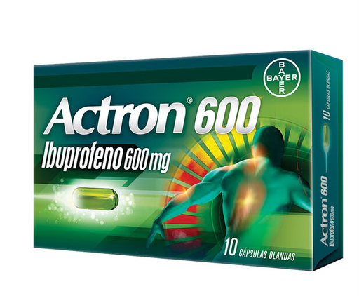 ACTRON 600 MG X 20 CAPS (IBUPROFENO) (PTM)